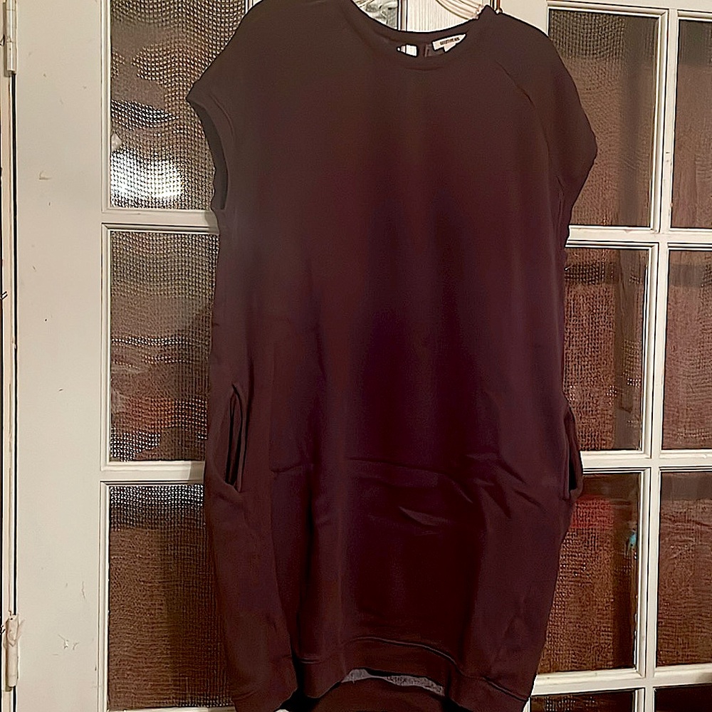 Goodthreads oversized sleeveless sweatshirt.